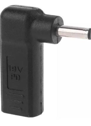 Перехідник usb type-c на dc 4.0x1.35mm + pd triger 19.5v 100w для asus зарядки ноутбука від повербанка