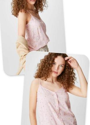 Брендовая качественная майка топ c&a цветы германия этикетка