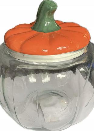 Конфетница - тыква creepy town glass container pumpkin 2200ml