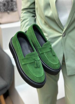 Лофери жіночі з натуральної замши 004