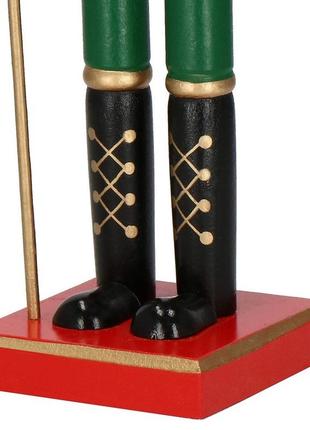 Деревянная фигурка щелкунчик с топором новогоднее украшение springos (38 см)