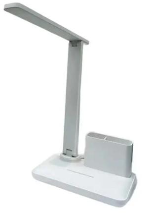 Лампа настільна mhz portable desk lamp bl-3301 9068 з органайзером, біла