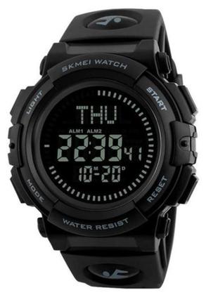 Годинник наручний 1290bk skmei, black, compass, 9743