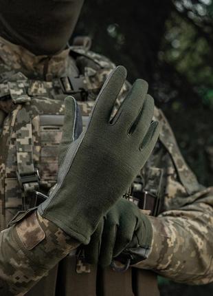 M-tac перчатки nomex sport leather olive