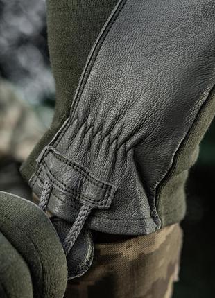 M-tac перчатки nomex sport leather olive