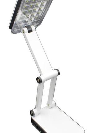 Настільна led лампа акумуляторна yiteng yt-666 акк. \24 led\
