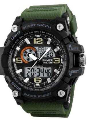 Годинник наручний 1283ag skmei, army green, 9742