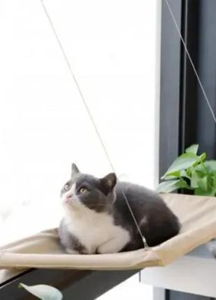 Підвісна лежанка - гамак для котів window mounted cat bed