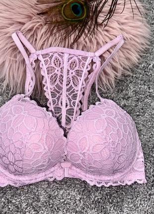 Шикарный бюстгальтер victoria’s secret pink, с пуш-ап, р.32d