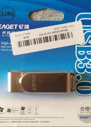 Usb flash drive 128gb, флешка, eaget f60 usb3.0 128gb / гб запечата
