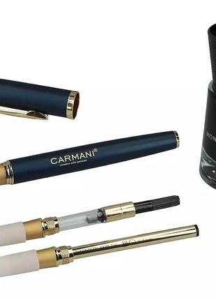 Письменный набор - авторучка и шариковая ручка с чернилами (темно-синий) (031-0041)