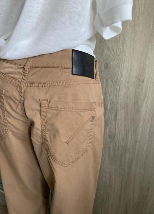 Dondup стильные хлопковые, укороченные брюки8 фото