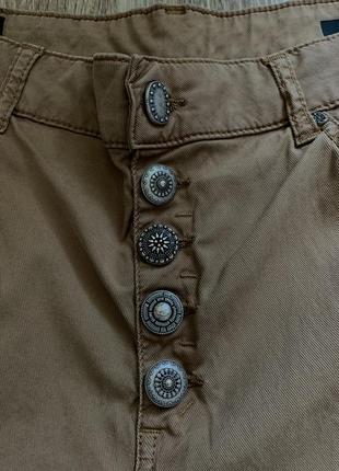 Dondup стильные хлопковые, укороченные брюки10 фото