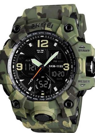 Годинник наручний 1155bcmgn skmei, green camo