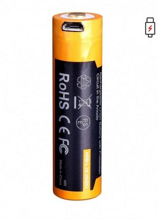 Fenix акб 18650 2600mah li-ion (usb)