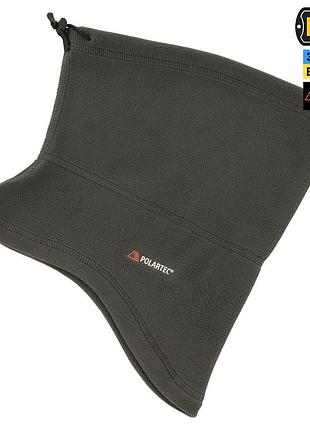 M-tac шарф-труба анатомический с затяжкой polartec dark grey