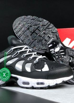 Nike air max terrascape plus  чорні з білим  чоловічі кросівки найк аір макс5 фото