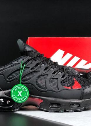 Nike air max terrascape plus  чорні з червоним чоловічі кросівки найк