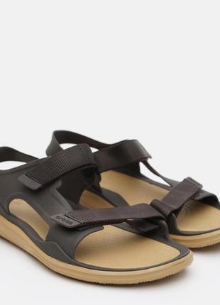 Чоловічі сандалі crocs swiftwater expedition sandal espresso сандалії сабо крокси крокс (р. 36-44)