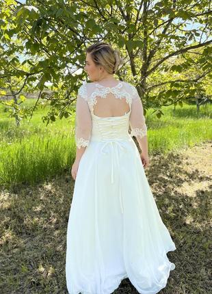 Шикарное свадебное платье7 фото