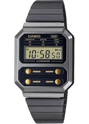 Часы casio a100wegg-1a2ef. серый