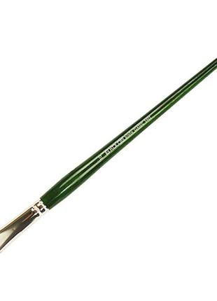 Кисть щетина плоская kolos bristle classic 2402f № 10 длинная ручка (4224020f10)