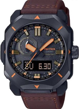 Часы casio prw-6900yl-5er pro trek. черный1 фото