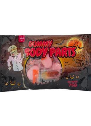 Жувальні цукерки funlab halloween gummy body parts 75g