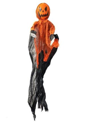 Декорация на хеллоуин creepy town halloween large hanging ghoul pumpkin