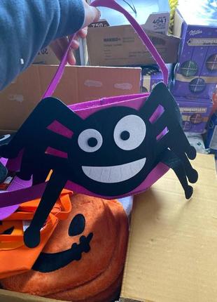 Сумка для солодощів halloween spider loot bucket