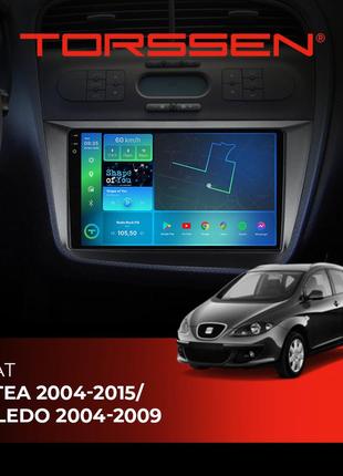 Штатна магнітола torssen 2k seat altea 04-15/toledo 04-09 fl9 4+64gb 4g carplay dsp