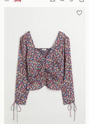 Квіткова блуза h&m