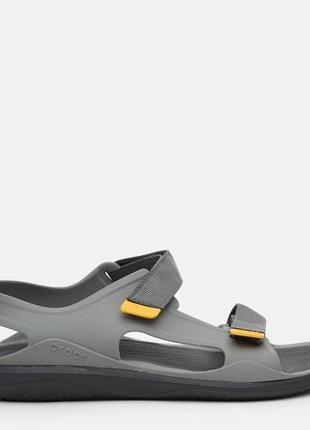 Мужские сандалии crocs swiftwater expedition sandal slate grey серые сандалии сабо...