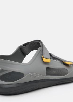 Мужские сандалии crocs swiftwater expedition sandal slate grey серые сандалии сабо...
