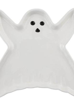 Тарілка pepco home halloween ghost ceramic plate