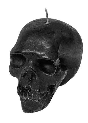 Свічка creepy town candle black skull
