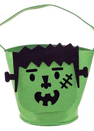 Сумка для сладостей halloween frankenstein loot bucket