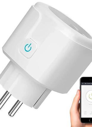 Ватметр розумна wi-fi розетка 20а з лічильником електроенергії tuya smart 3960вт з підключенням до телефону ватметр амперметр