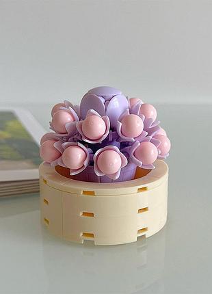 Конструктор блочный детский растение цветы цветок plante 94 детали jk2710-9