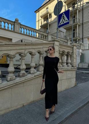 Трендовое женское черное платье💔