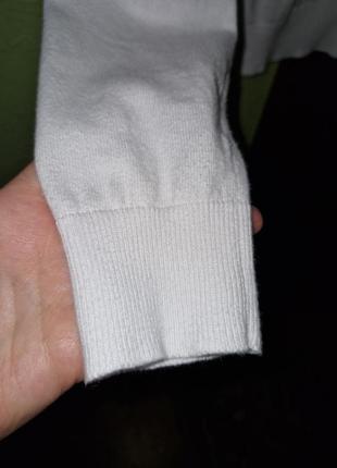 Белая коттоновая кофта, кардиган, размер s2 фото