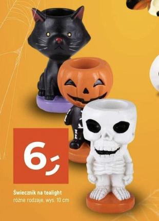 Свічник creepy town halloween candlestick pumpkin