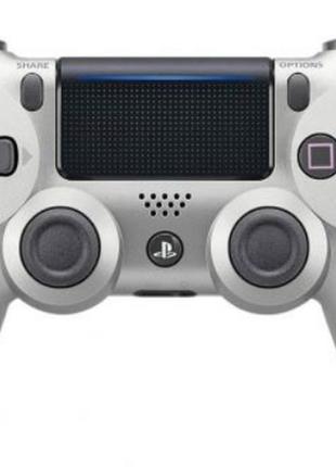 Бездротовий bluetooth джойстик double motor vibration 4 для sony ps4 -ds-2312-silver