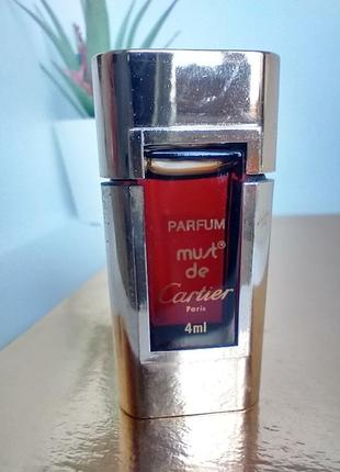 Must de cartier винтажная миниатюра parfum духи 4 мл.