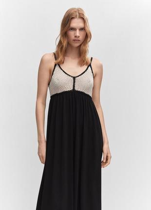 Сукня, сарафан, сукня на брителях міді, плаття з вʼязаним ліфом плаття з вʼязкою