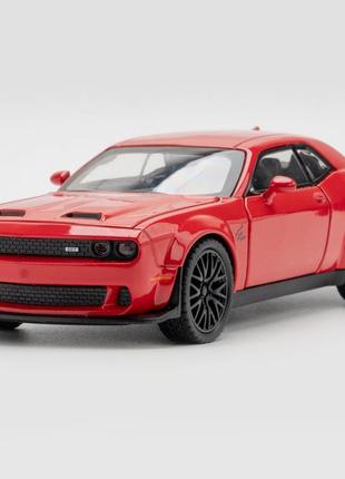 Машинка dodge challenger srt металлическая моделька игрушка детская 1:32