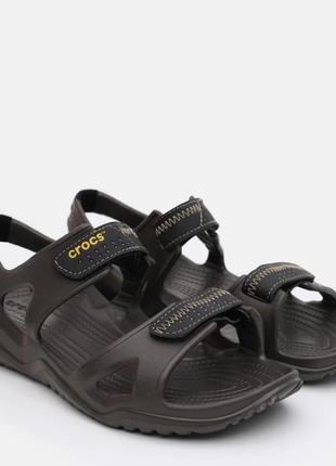 Чоловічі сандалі crocs swiftwater expedition sandal river sandal espresso сандалії сабо крокси крокс (р. 36-44)