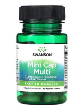 Мультивітаміни swanson mini cap multi 30 veggie capsules