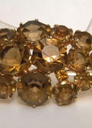 Брошь виноградная гроздь чешская бижутерия чехословакия яблонекс №618