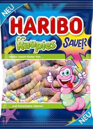 Конфеты желейные haribo raupies 160 г (9002975334853)